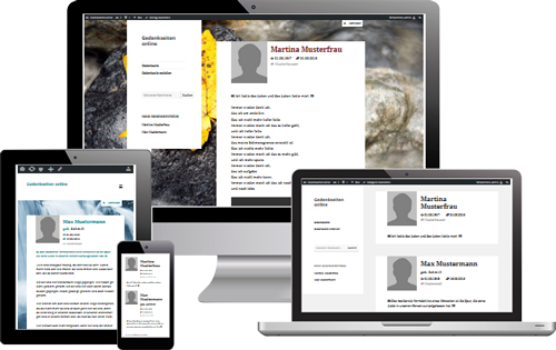 Trauer-Gedenkseite Online
